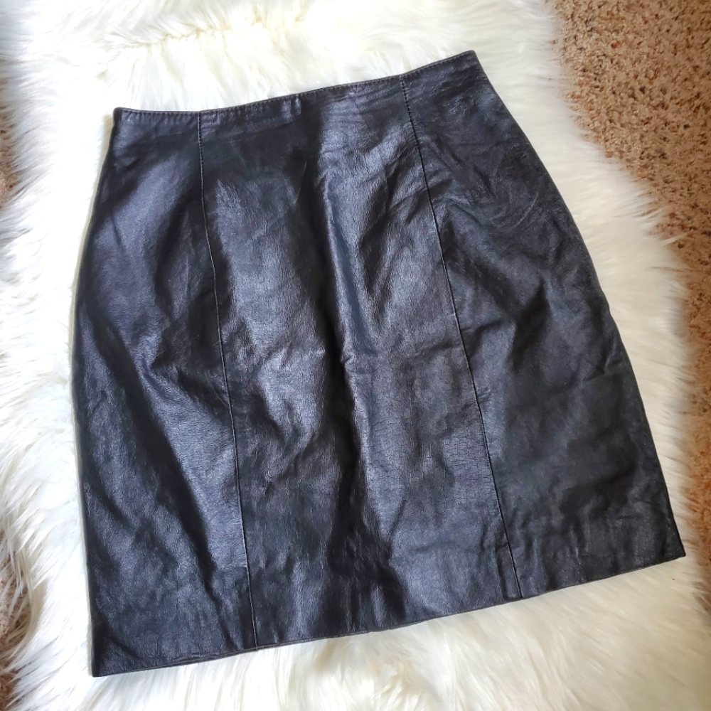 Wilsons Leather Skirt Women's Y2K, 90's Grunge Black  Size 6